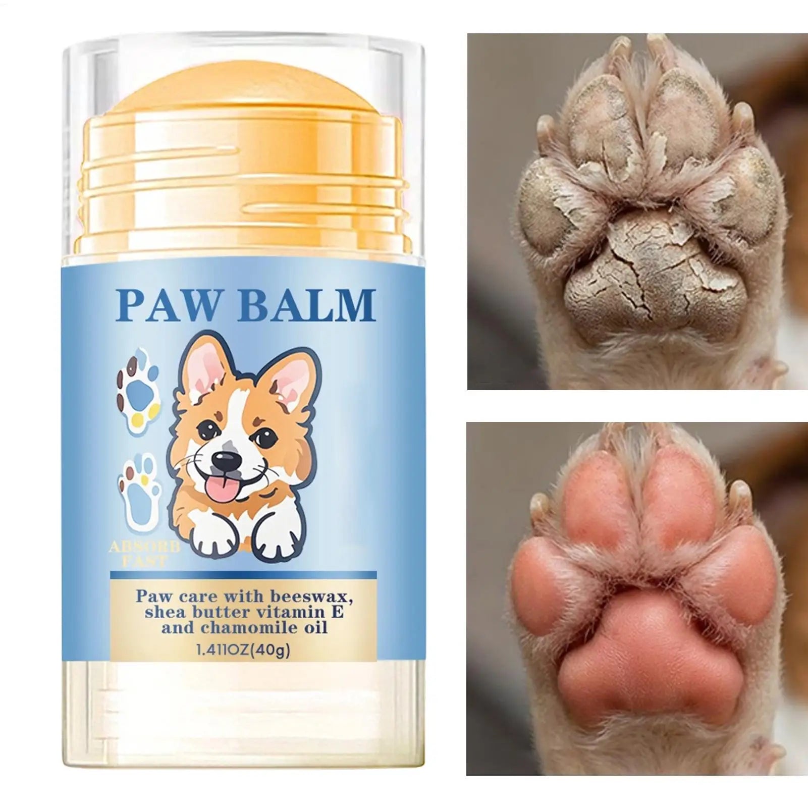 Dog & Cat Paw Balm — Plant-Based Repair for Cracked, Dry Pads