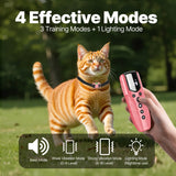 No-Shock Vibrating Cat Training Collar — 2000ft Remote, Rechargeable