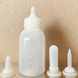 Pet Milk Feeding Bottle Set — 3 Replaceable Nipples for Puppies & Kittens