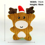 Christmas Santa Plush Squeaky Dog Toy (Chew Rope Toy)