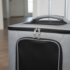 Quiet-Wheel Large Capacity Rolling Feline Carrier Suitcase — Portable Outdoor Travel Bag for Cats