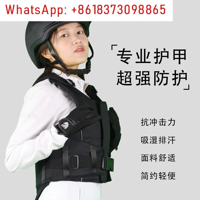 Equestrian Riding Armor Vest with Zipper (Training & Competition)