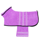 Microfiber Dog Bathrobe — Adjustable, Super Absorbent Drying Coat, XS–3XL