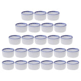 Mini Ceramic Reptile Water Dish — 24-Pack Feeder Bowls for Small Pets