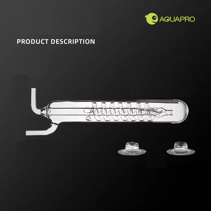 Glass CO2 Bubble Counter & Diffuser (Spiral Design, Planted Tank)