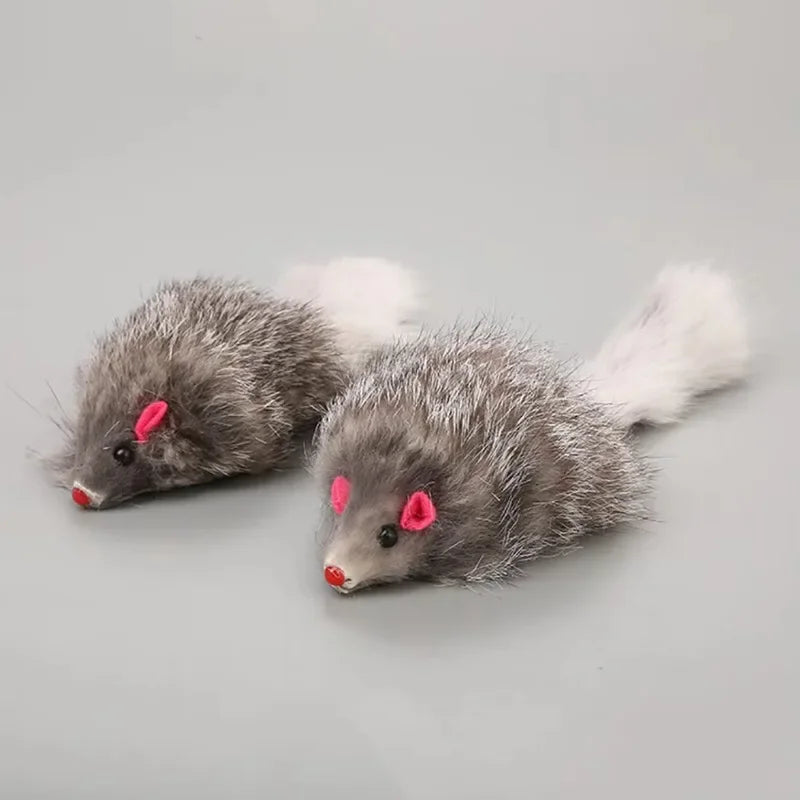 Plush Long-Tail Mouse Cat Toy