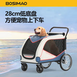 Large Pet Stroller for Large Dogs Cats Elderly Disabled Pets Outdoor Walking Carrier Foldable Heavy Duty Pet Travel Push Cart