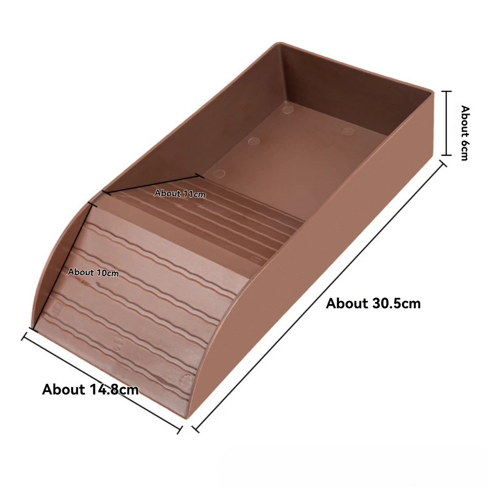 Turtle Bathing Pool & Feeding Dish — Easy-Clean Water Bowl for Box Turtles & Frogs