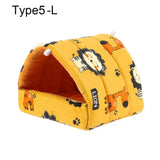 Small Animal Sleeping Nest — Warm Cotton Bed for Hamsters & Rabbits