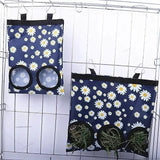Hanging Hay Bag with Hooks — Multi-Hole Feeder for Rabbits & Guinea Pigs