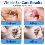Natural Herbal Pet Ear Wash — Gentle 60ml Cleaning Fluid for Dogs & Cats