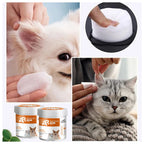 Tear Stain & Ear Cleaning Wipes for Dogs & Cats — 130-Count Aloe Vera Pads