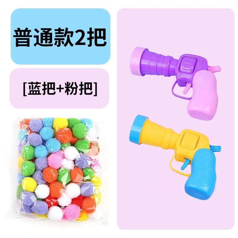 Self-Activating Pom Pom Ball Launcher — Interactive Fetch Toy for Cats