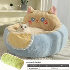 Plush Faux Fur Pet Cushion for Sofas & Beds