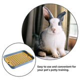 Rabbit Litter Tray with Removable Grate — Corner Toilet Box