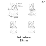 Acrylic Fish Tank Glass Clips (4pcs, 5.5–15mm, Aquarium Lid Support)