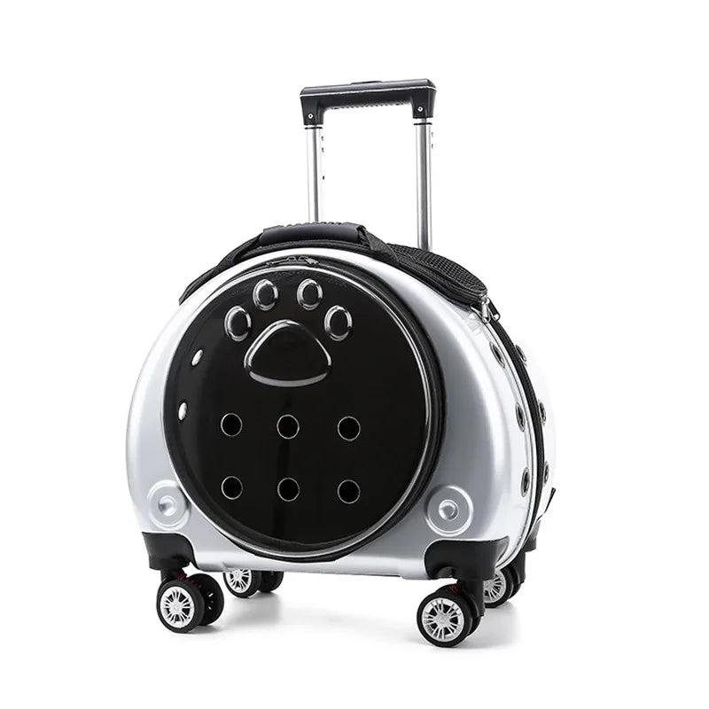 Transparent Space Capsule Pet Backpack Carrier — Large Capacity Multi-Purpose Outdoor Bag for Cats & Dogs
