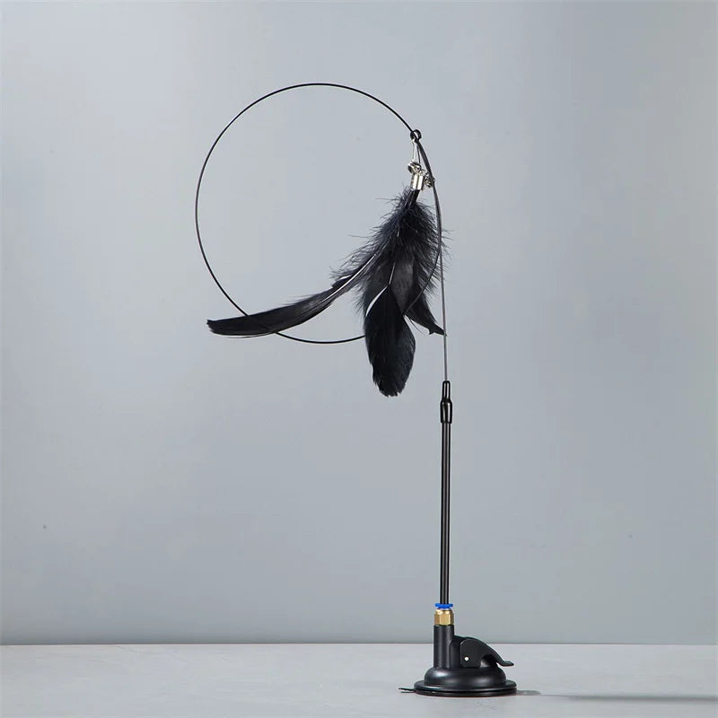 Suction Cup Feather & Bell Cat Teaser