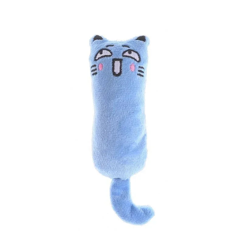 Catnip Rustle Sound Plush Thumb Pillow Cat Toy — Teeth Grinding & Kitten Chew Toy