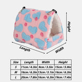 Warm Winter Hamster House — Thick Plush Nest Bed