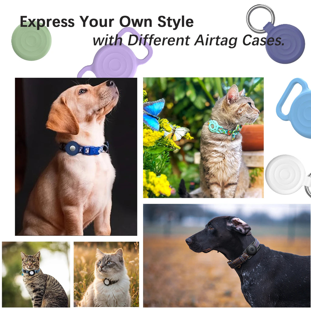 No-Subscription Pet Tracker for Apple Find My with AirTag Case