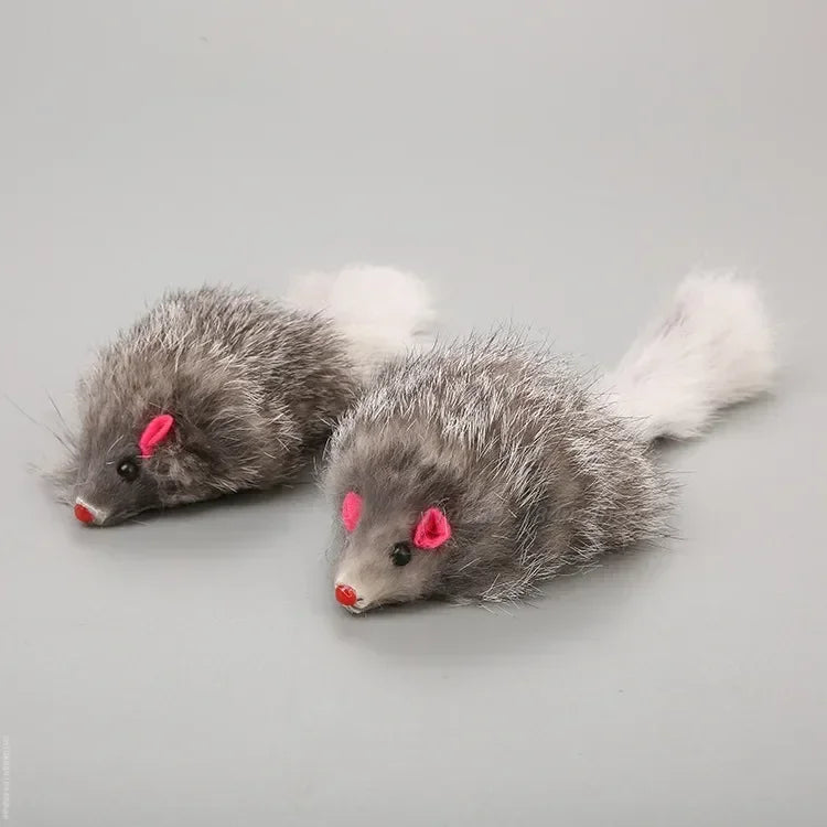 Plush Long-Tail Mouse Cat Toy