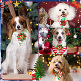 Christmas Dog Bowtie with Bell 50-Pack (Pet Grooming Accessory)