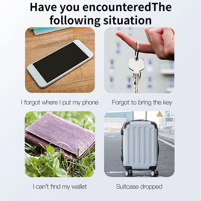5-Pack Bluetooth GPS Smart Tracking Keychains - Anti-Loss for Pets, Wallets & Keys