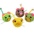Nylon Rope Mouse Cat Toy with Bell — Durable Chew & Teaser Toy