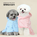 Quick-Dry Pet Bathrobe — Soft Absorbent Wrap for Dogs & Cats
