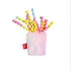 Catnip & Silvervine Plush Kicker Balls — Rattle Toy for Indoor Cats