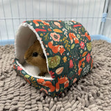 Triangular Hanging Pet Nest — Warm Plush Bed for Small Animals