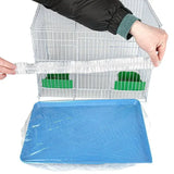 Disposable PE Cage Tray Liners — Leak-Proof Film, 10-Pack