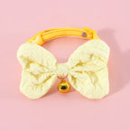 Candy Color Bow Collar for Cats & Small Dogs