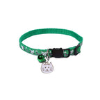 Quick-Release Safety Cat Collar — Cat Face Pendant & Bell