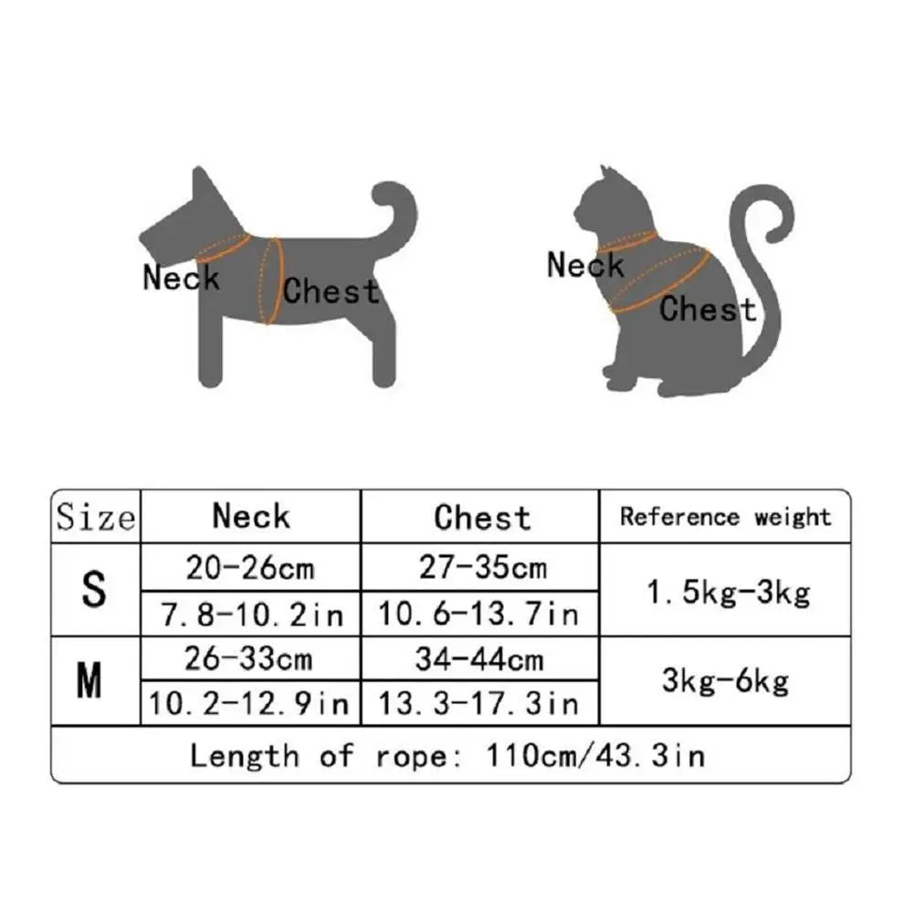 Bunny-Style Cat Harness & Leash Set — Escape-Proof Vest for Outdoor Walking