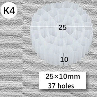 MBBR Aquarium Bio Filter Media K1–K5 for Koi Ponds