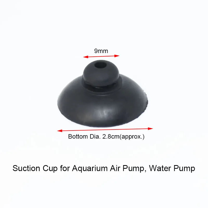 Aquarium Suction Cup Holders (10-Pack, Black, Glass Tank Clips)