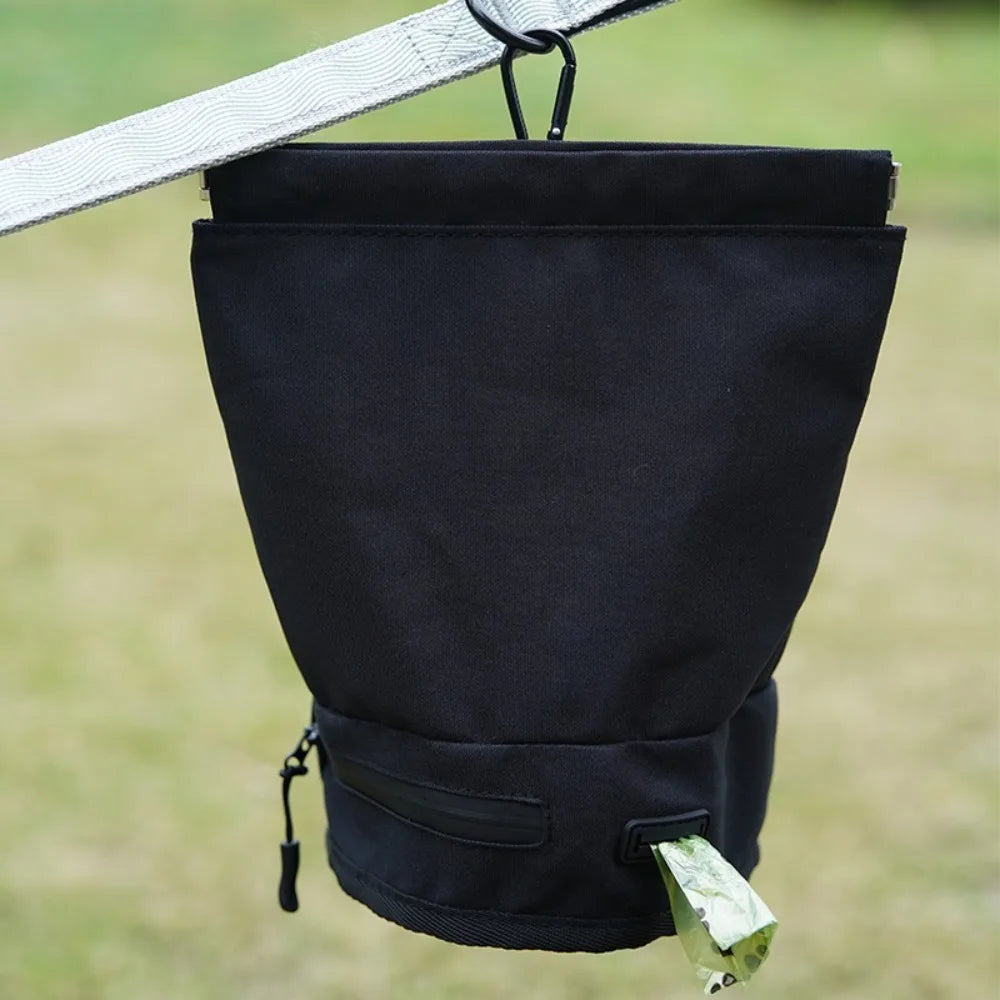 Oxford Dog Poop Bag Carrier with Hook (Waterproof, Portable)