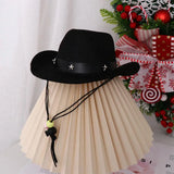 Cat Cowboy Hat (Pet Costume Party Accessory)