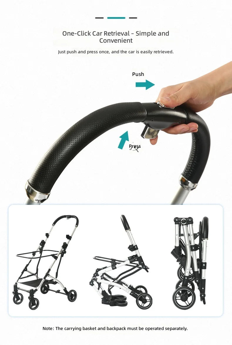 Double-Deck Shock-Absorbing Pet Stroller for Dogs & Cats — Durable Outdoor Multi-Pet Travel Carrier