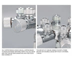 ZRDR Stainless Steel CO2 Distributor Splitter Multi-Way