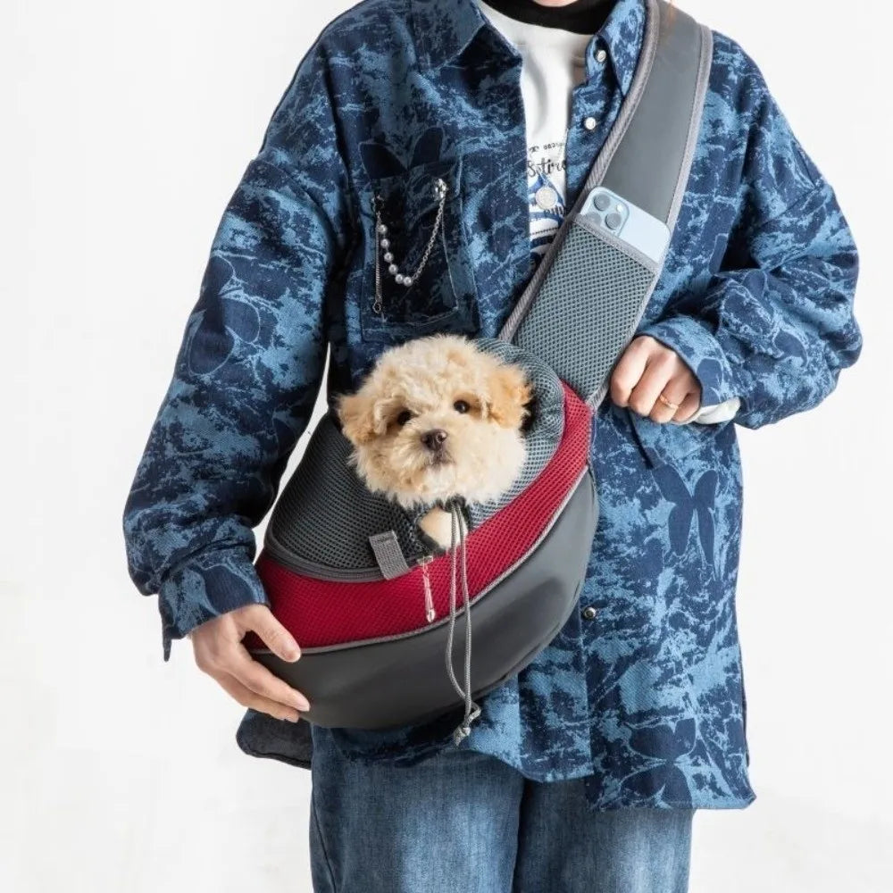 Hands-Free Puppy Carrier Backpack (Breathable, Crossbody, Multi-Size)