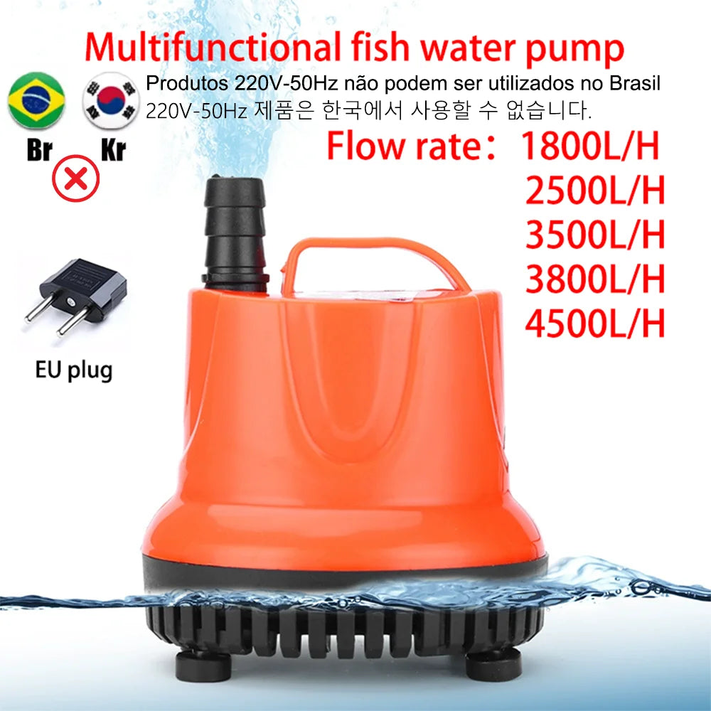Multi-Function Submersible Aquarium Pump 30–110W