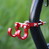 Portable Double Metal Electric Scooter Hooks Bike Shelf Tube Storage Hanger Buckle for Ebikes Helmet Rack