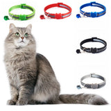 Reflective Cat Collar with Bell — Adjustable Kitten Safety Necklace