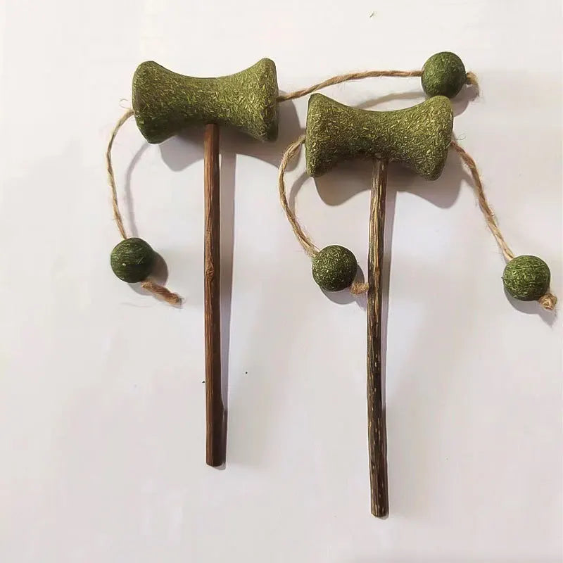 Natural Catnip Rattle Lick Ball Cat Toy — All-Breed Kitten Nip Chew & Fascination Toy