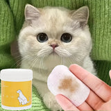 Pet Tear Stain Wipes — 200-Count Eye Cleaning Pads for Dogs & Cats