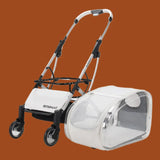 2026 Transparent Pet Stroller for Small Medium Dogs, Lightweight Foldable Detachable Dog Walking Cart, Portable Outdoor Carrier