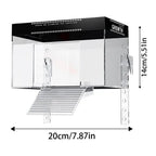 Over-Tank Turtle Basking Platform — Anti-Slip Ramp & 360° Viewing Dock